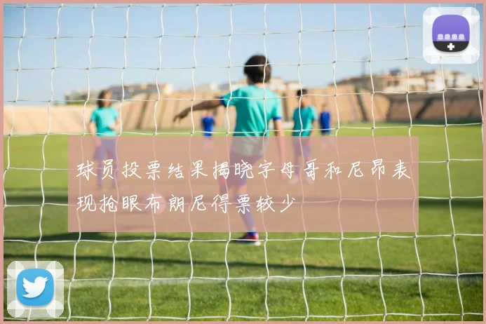 球员投票结果揭晓字母哥和尼昂表现抢眼布朗尼得票较少